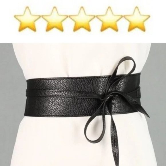 Obi Belt Wide Wrap Around Waist Boho Gypsy Self Tie Cinched Corset Brown - Picture 7 of 12